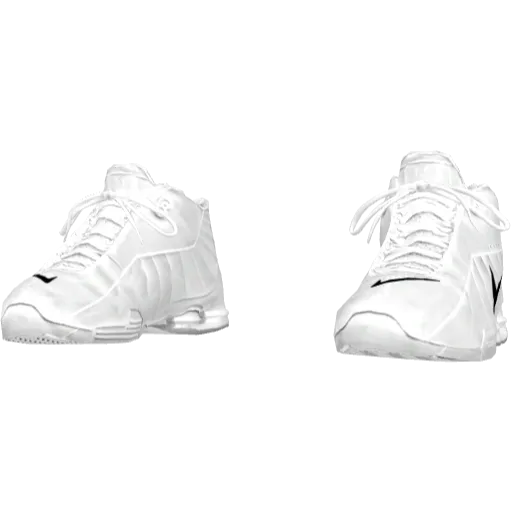 Белые кроссовки Nice Shox BB4