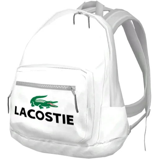 Белый рюкзак Lacostie