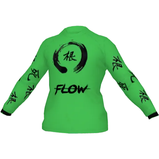 Зеленый лонгслив Flow