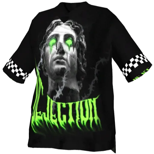 Черная футболка Oversize с рисунком