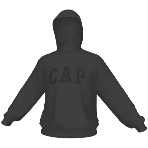 Серое худи CAP (Закрытое)