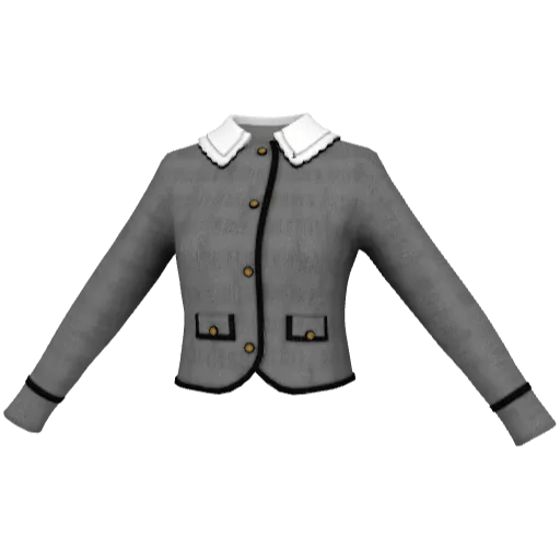Серый пиджак с воротником