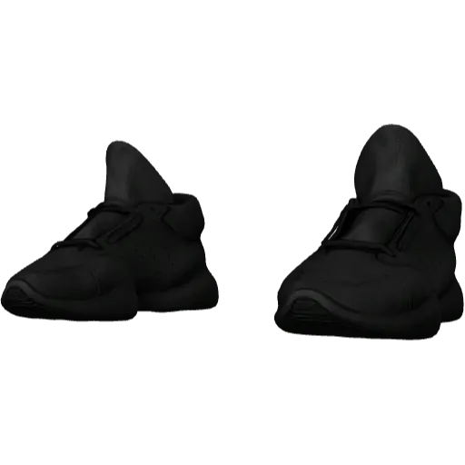 Черные кроссовки Adibas x Rick