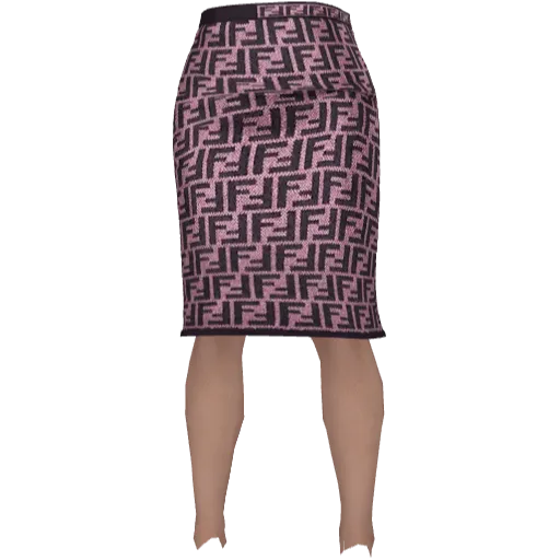 Юбка Fendi розовая