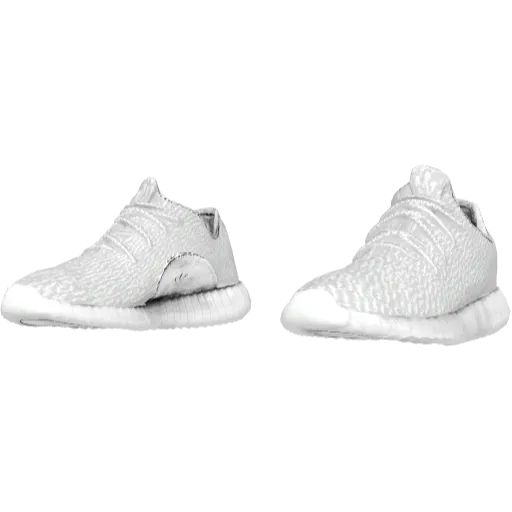 Белоснежные кроссовки Adibas Ez Boost 350