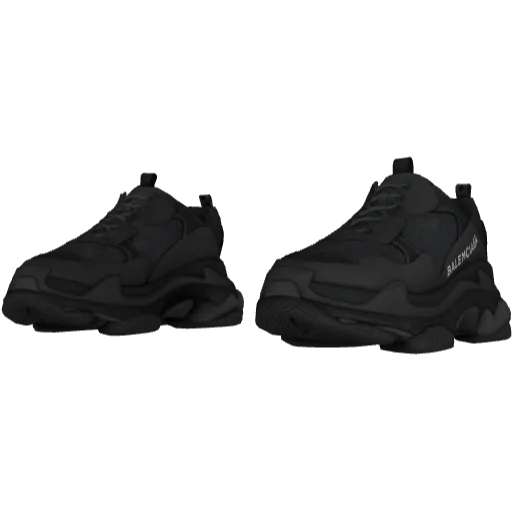 Оранжево-белые кроссовки Balemciaga Triple S