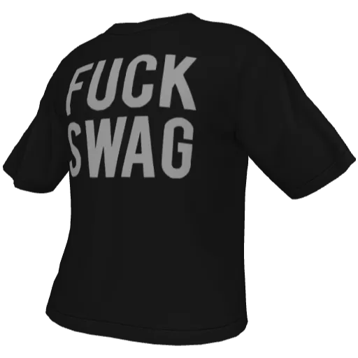 Черная футболка FUCK SWAG