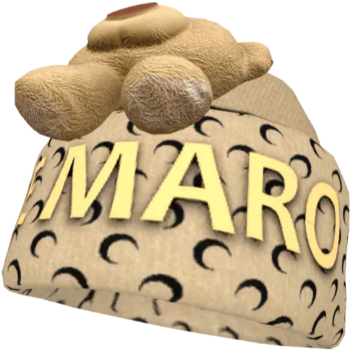Бежевая шапка 13De Maro с медвежонком