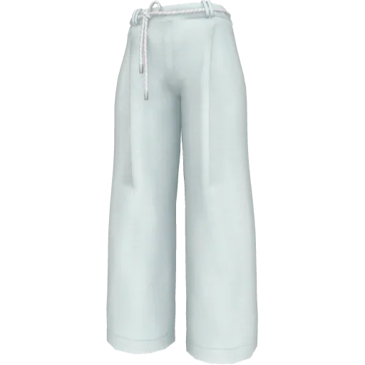 Белые брюки из хлопка