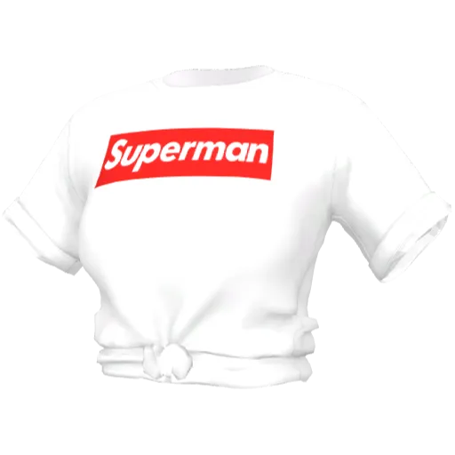 Белый кроп-топ Collection "Superman"