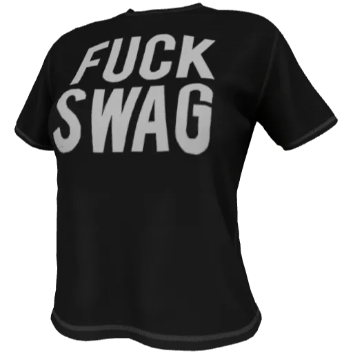 Черная футболка FUCK SWAG