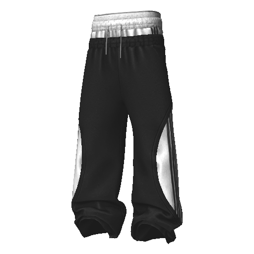 Бело-фиолетовые широкие спортивные штаны Adibas