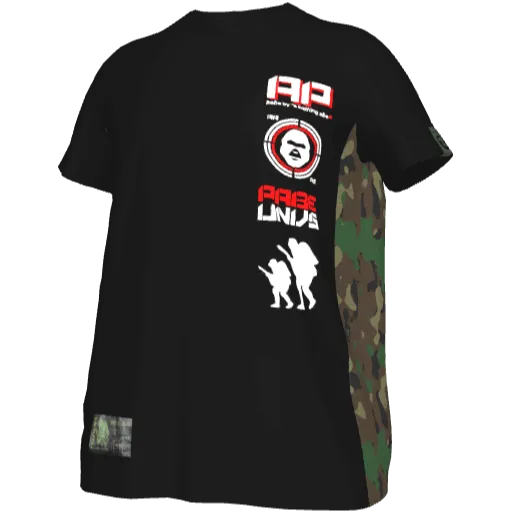 Черная футболка Camo Pabe