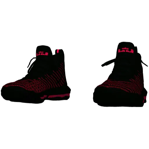 Черно-красные высокие кроссовки Nice Lebron 15
