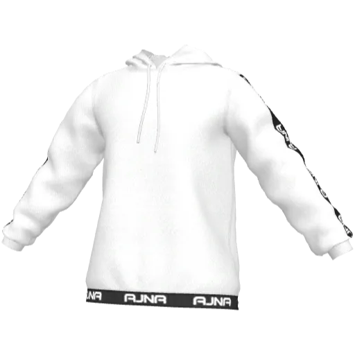 Белое худи Ajna Streetwear Collection