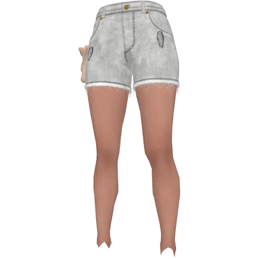 Белые шорты с игрушкой