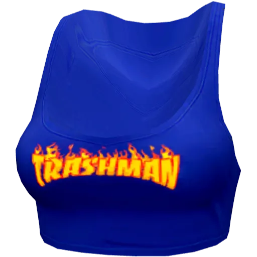 Синий спортивный топ Thrashman