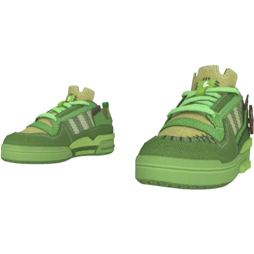 Зеленые кроссовки Adibas Low Helloween