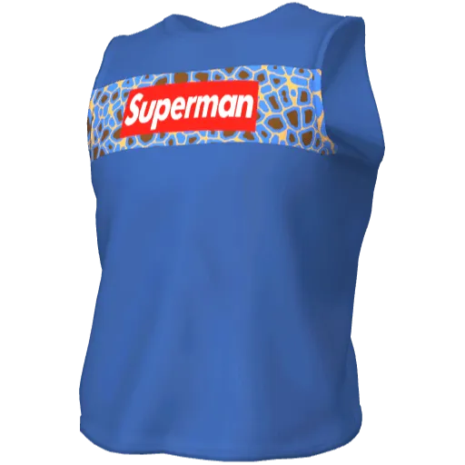 Синяя майка Superman