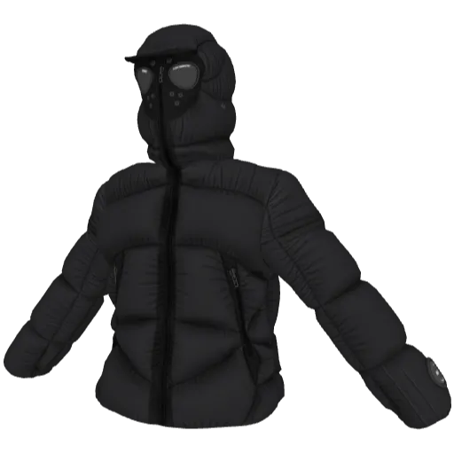 Черный пуховик C.D Compane