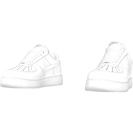 Белые кроссовки Nice Flow Force 1 Collaborations