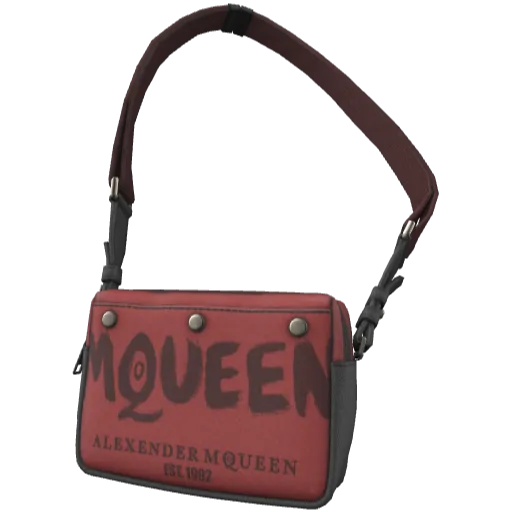 Красная сумка MQUEEN через плечо