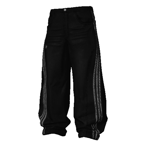 Черные широкие штаны Adibas